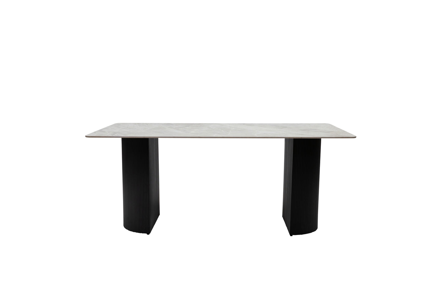 Florence Italy Grey Stone 1.8m Dining Table Set + Axel Dining Chairs