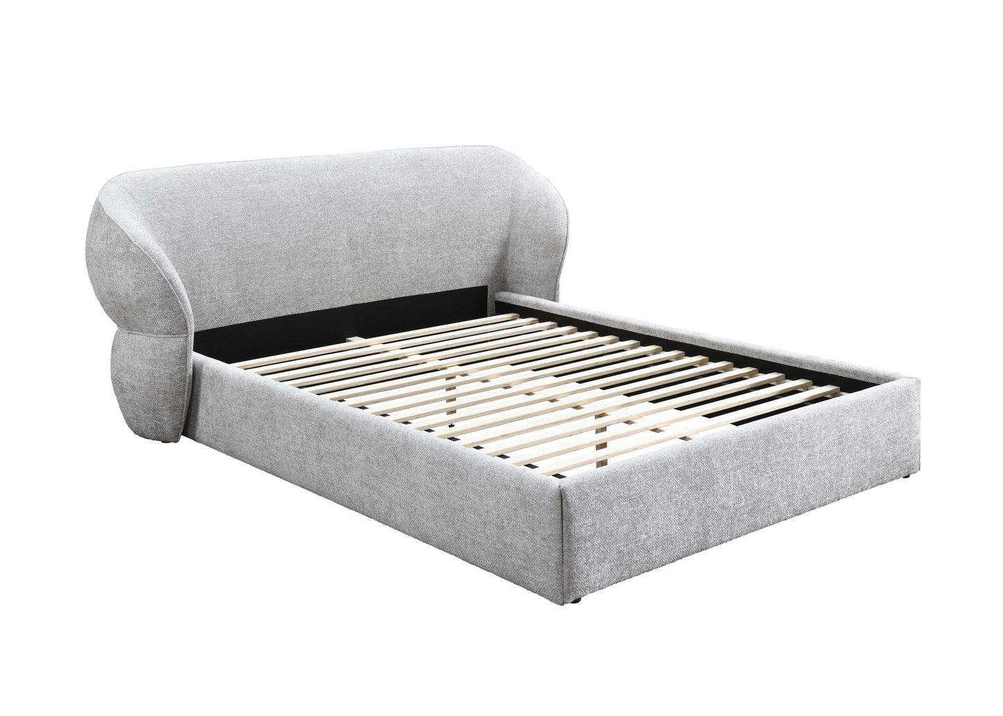 Milan Grey Fabric Bed