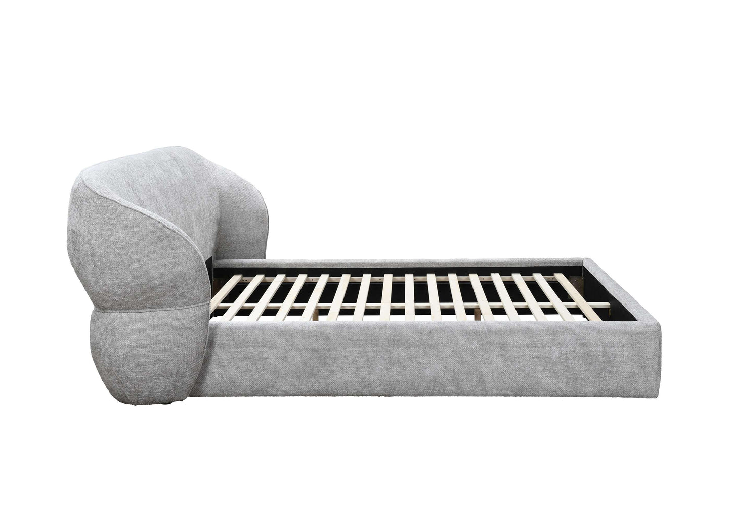 Milan Grey Fabric Bed