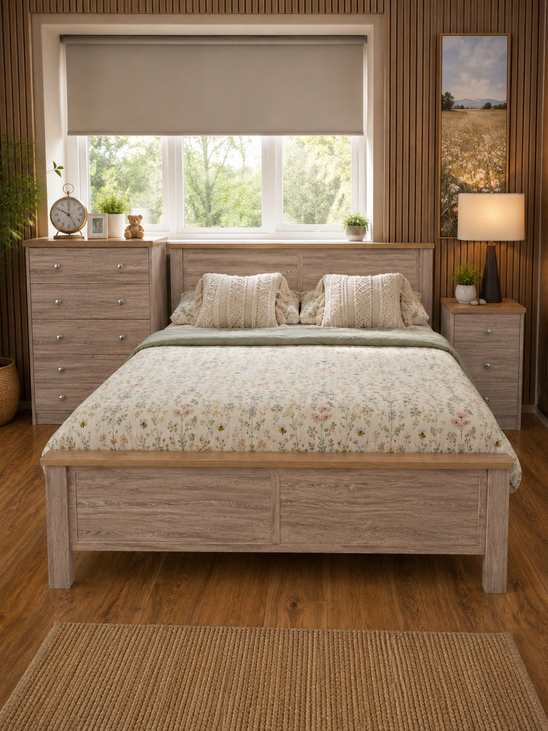 Millwood Sonoma Oak Two Door Wardrobe