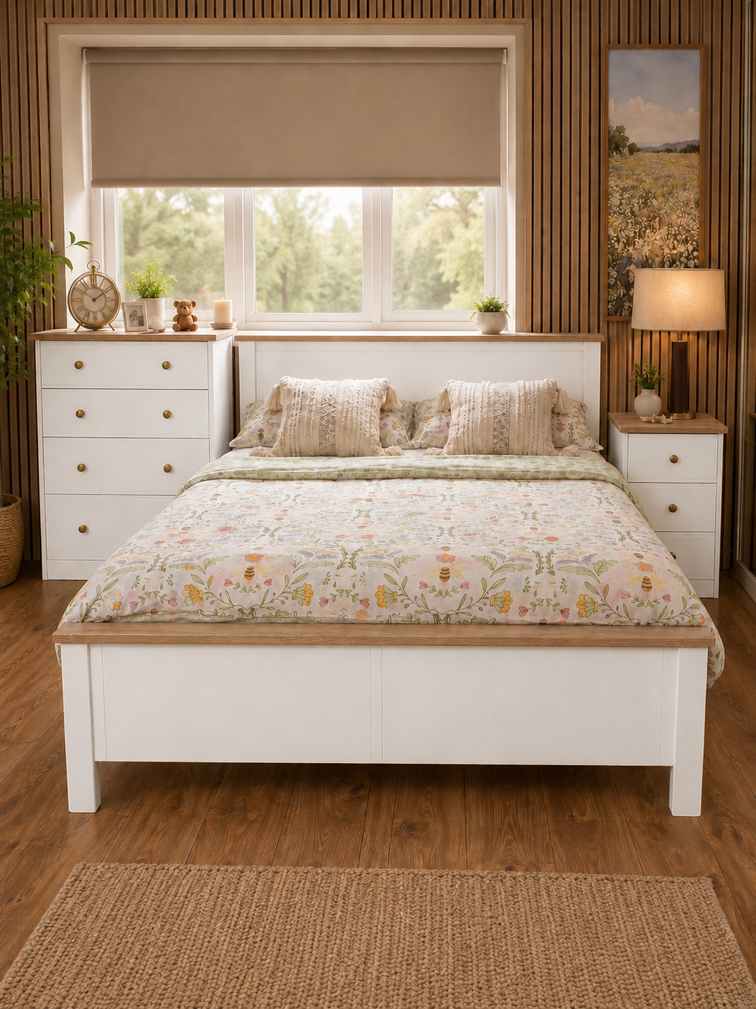 Millwood White Wooden Bedframes