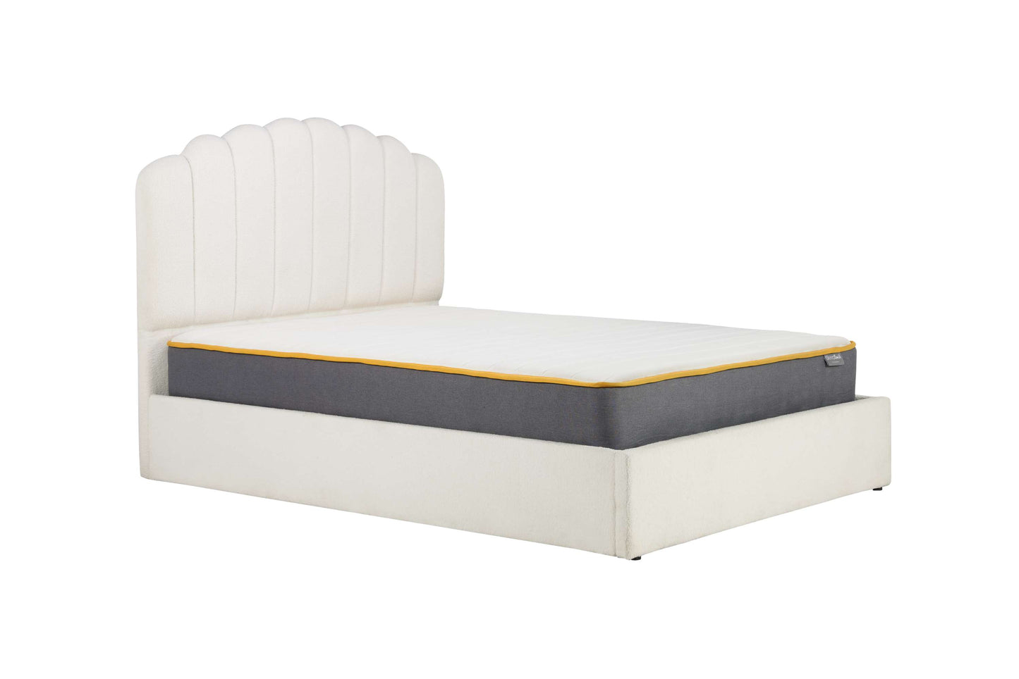 Monaco White Ottoman Storage Bed