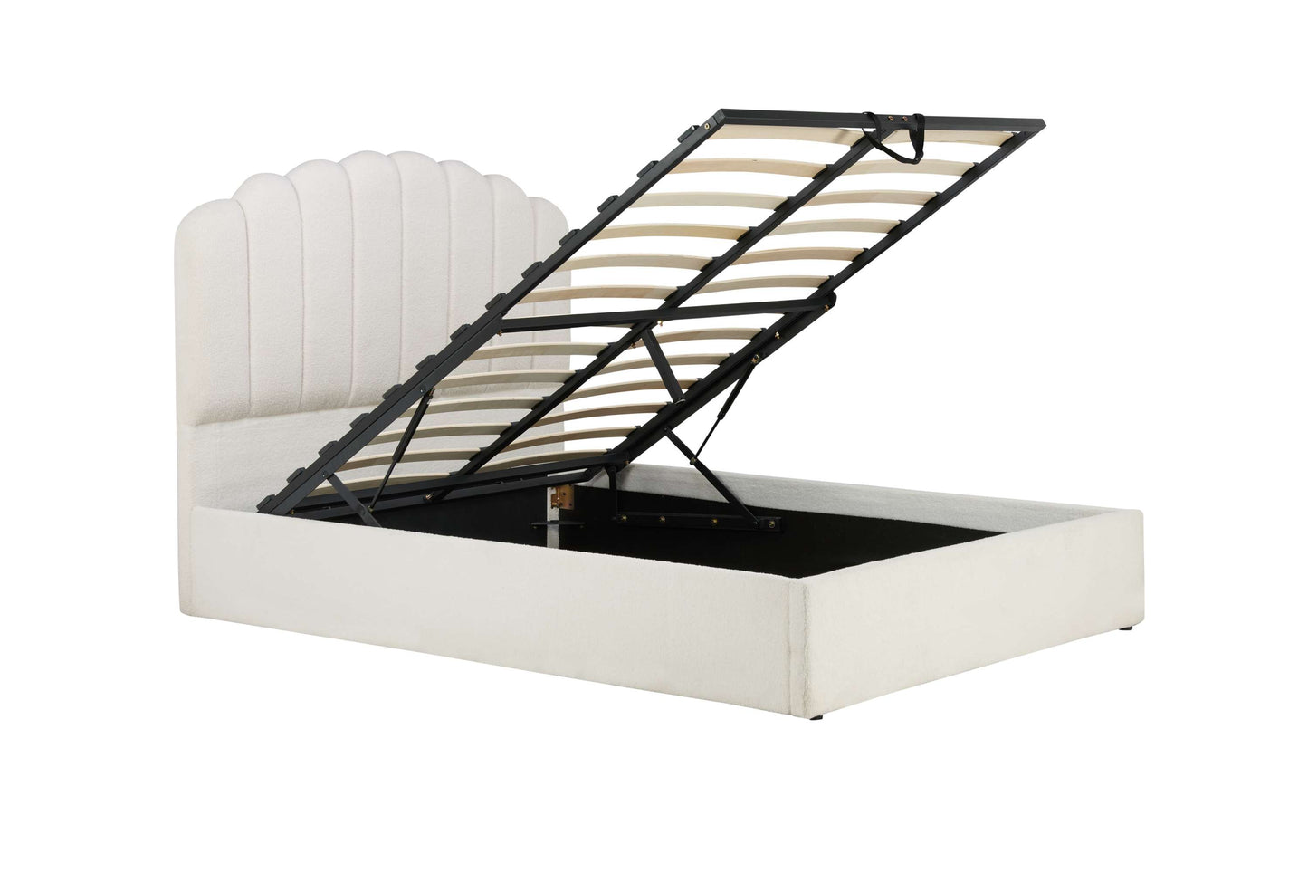 Monaco White Ottoman Storage Bed