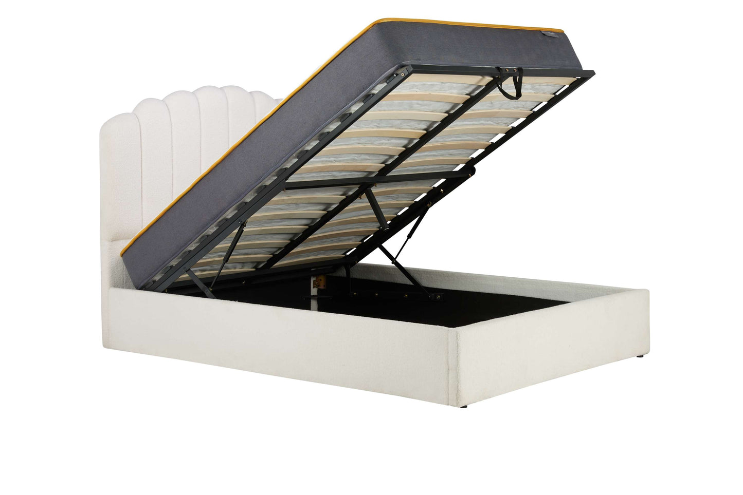 Monaco White Ottoman Storage Bed