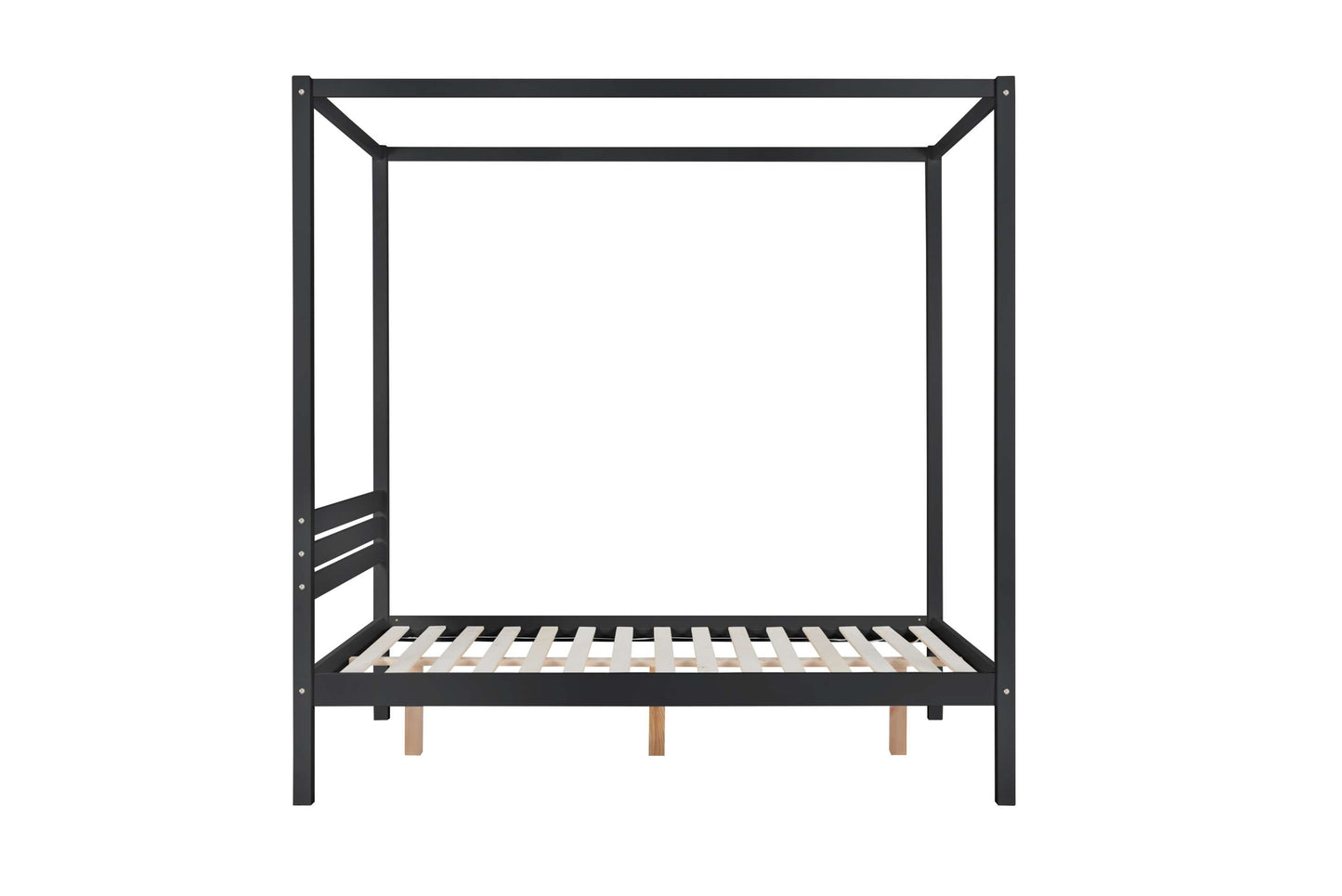 Mercia 4 Poster Black Wooden Bed