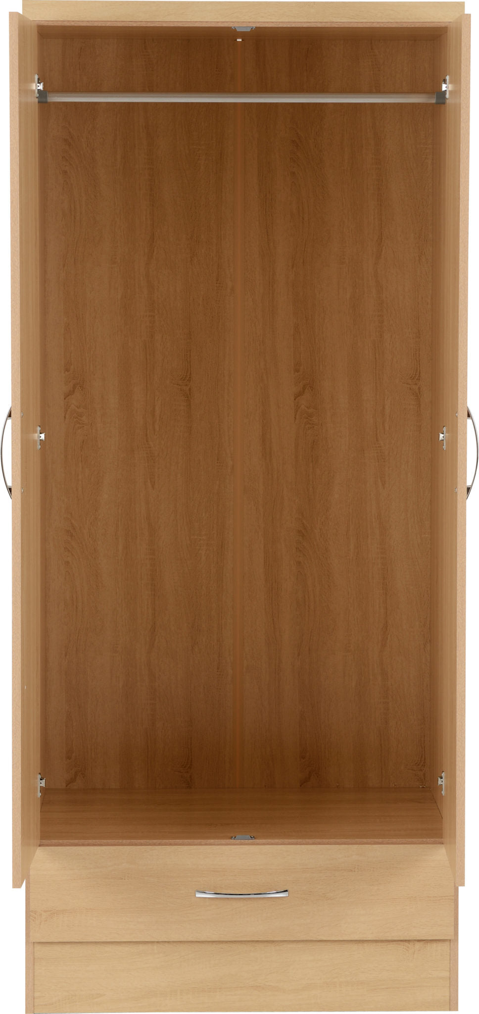 Nevada 2 Door 1 Drawer Wardrobe