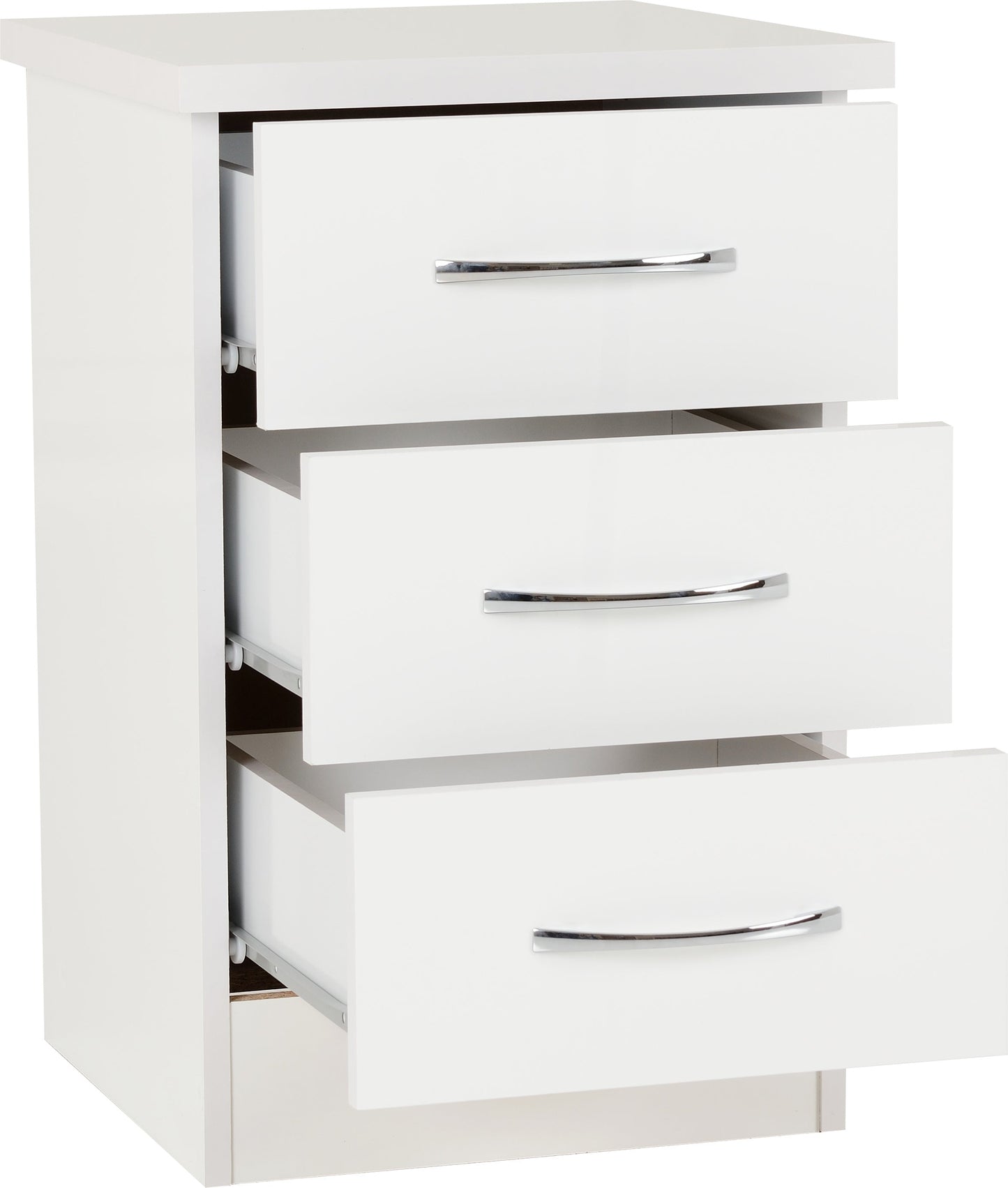 Nevada 3 Drawer Bedside