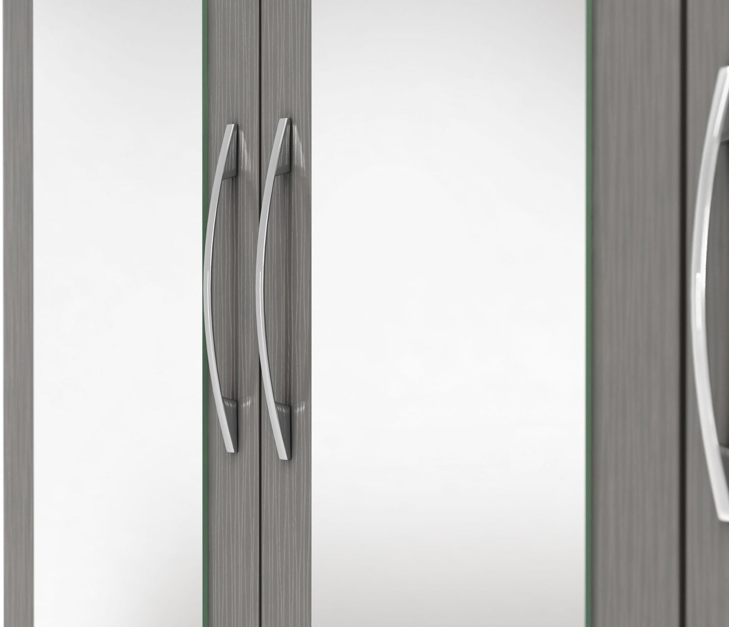 Nevada 4 Door 2 Drawer Mirrored Wardrobe
