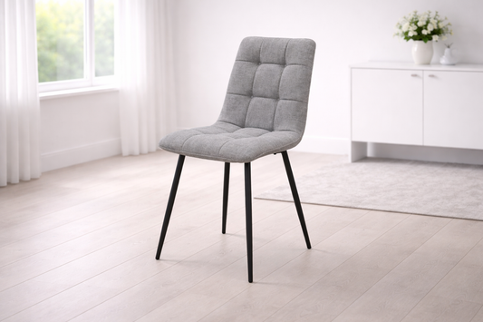 Logan Grey Fabric Dining Chair