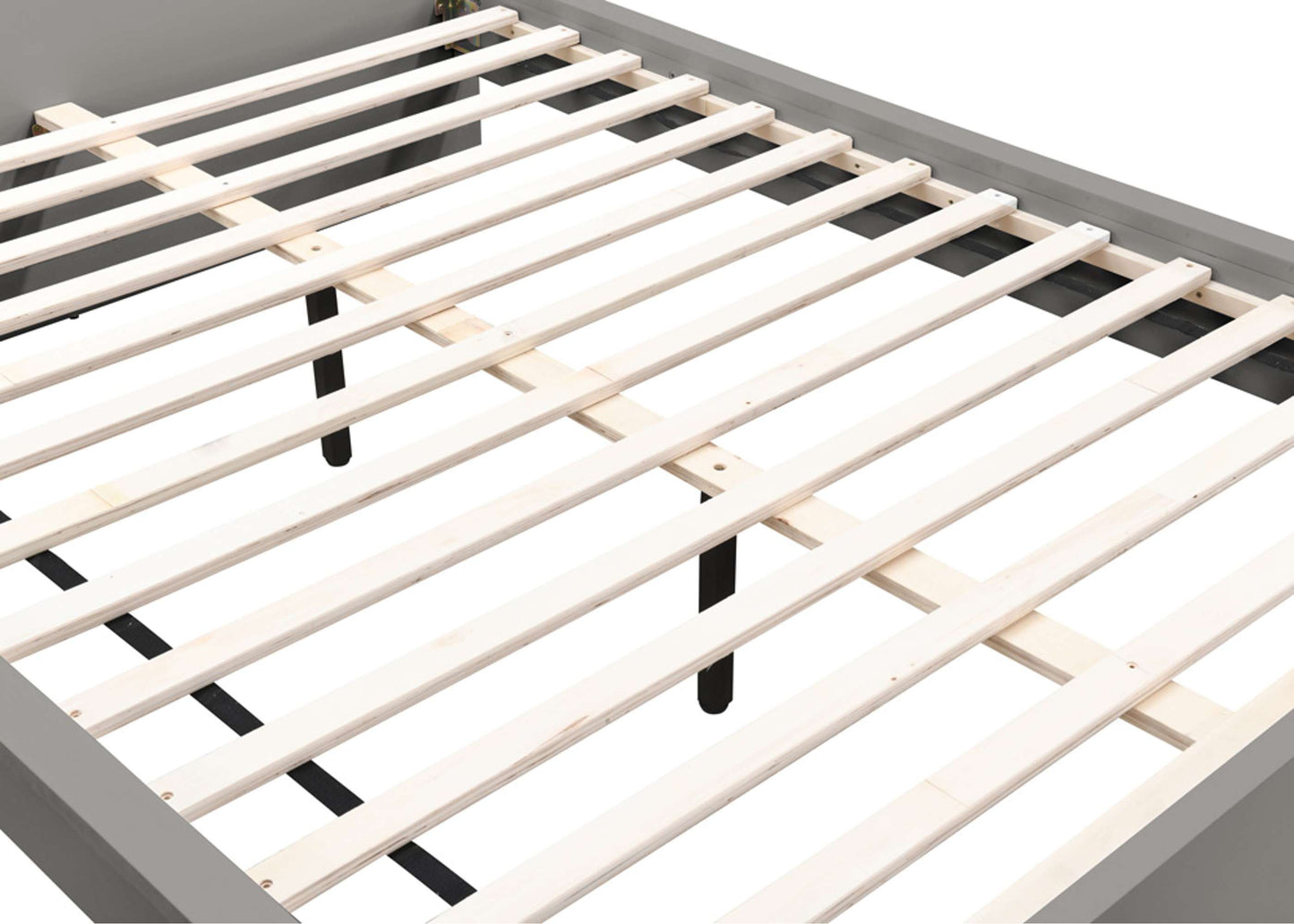 Oslo Grey Wooden Bed