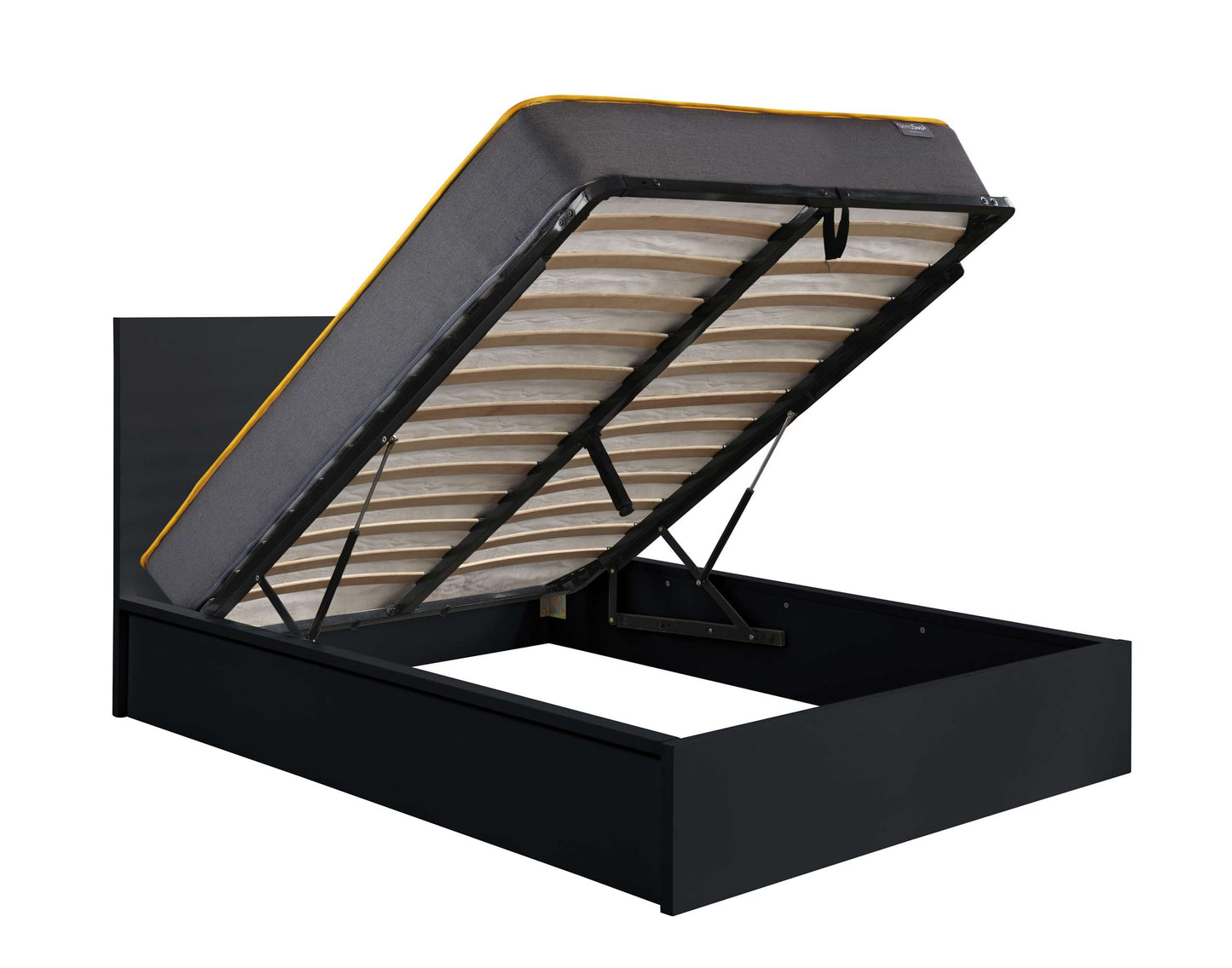 Oslo Black Ottoman Storage Bed