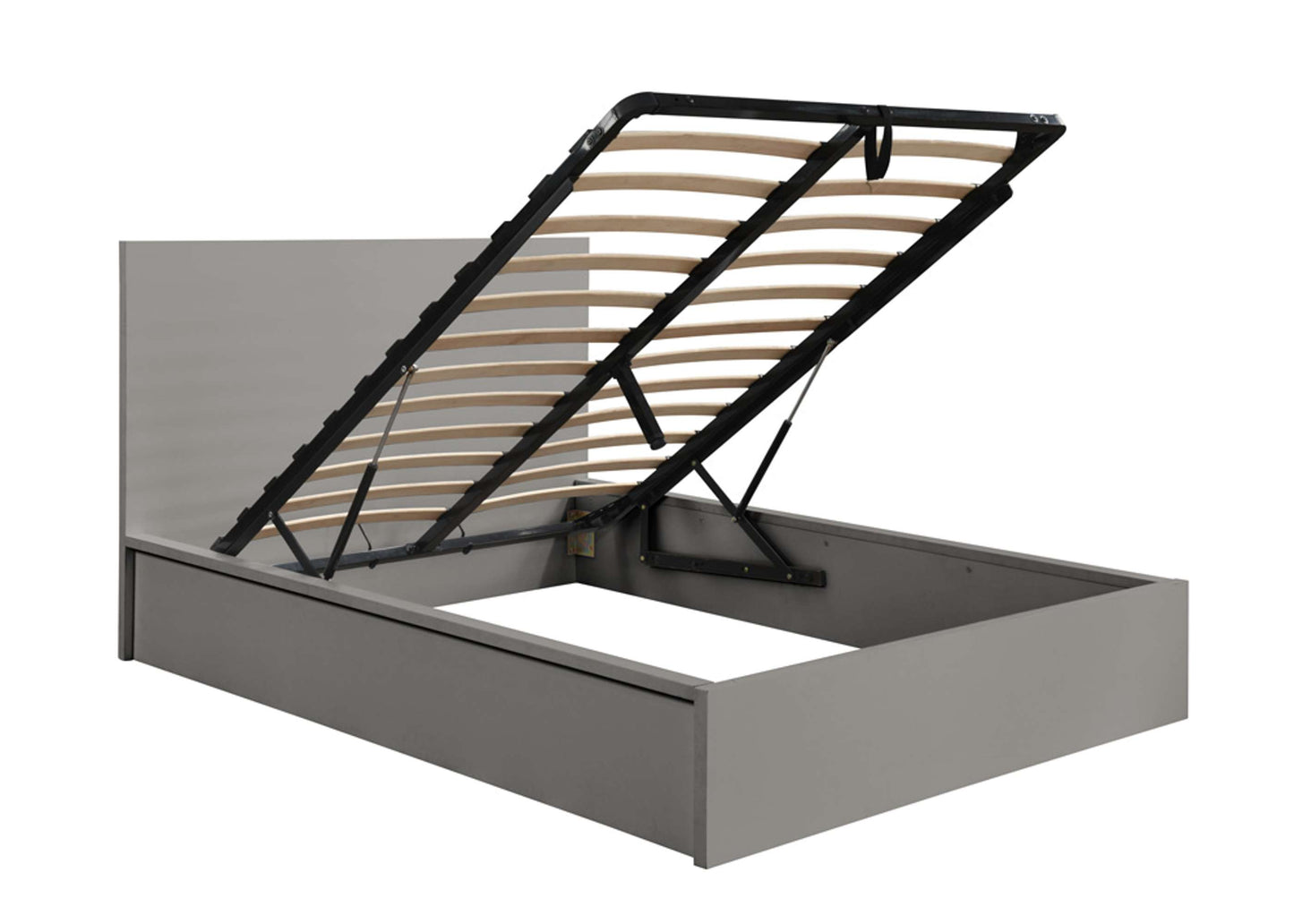 Oslo Grey Ottoman Storage Bed