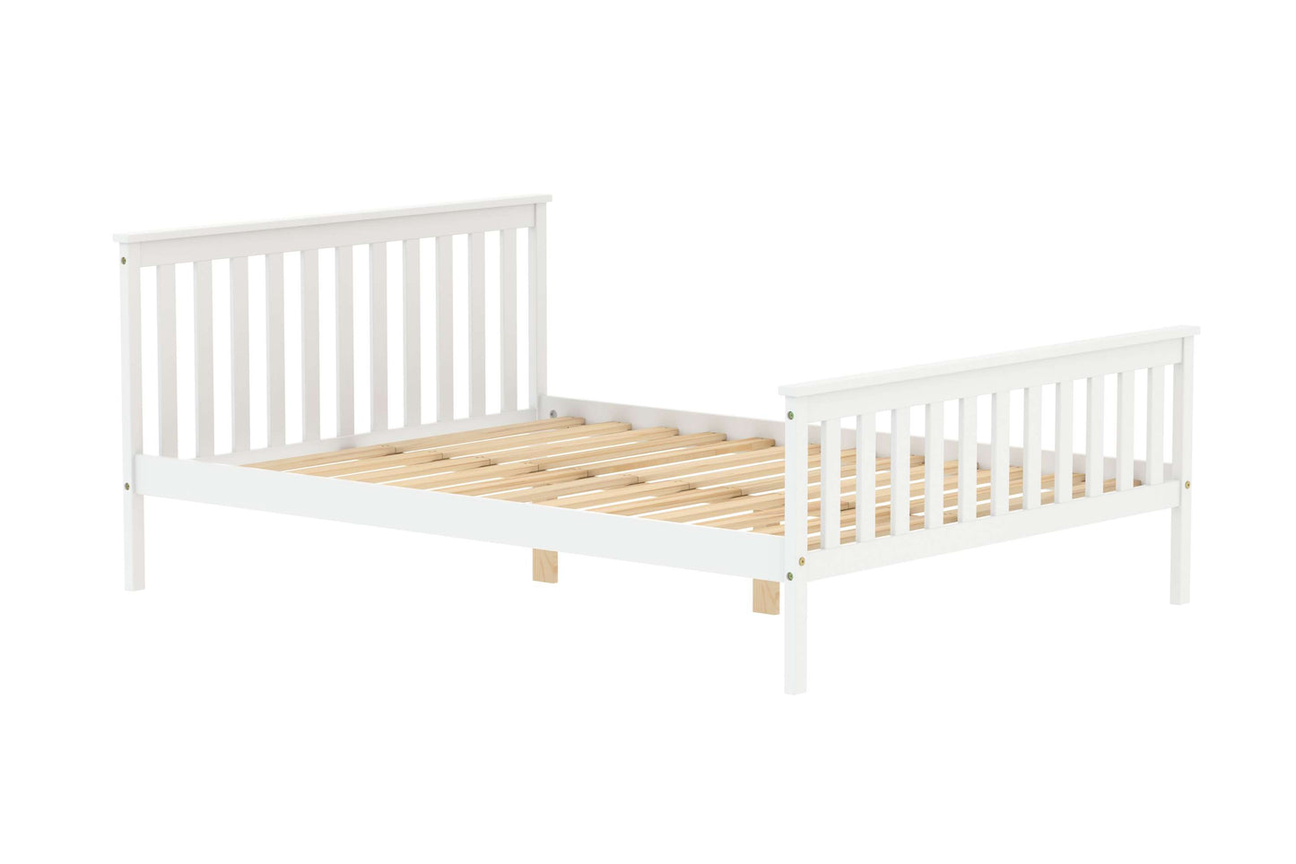 Oxford White Wooden Bed