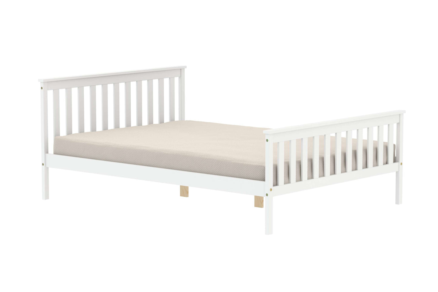 Oxford White Wooden Bed
