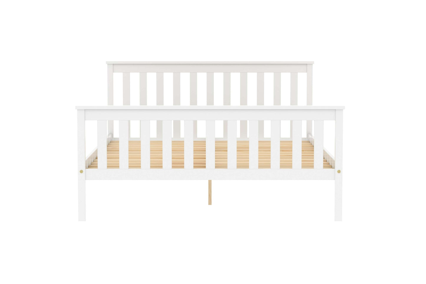 Oxford White Wooden Bed