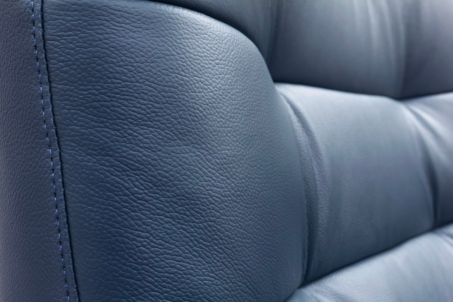 Torino Half Leather Navy Power Reclining Sofas