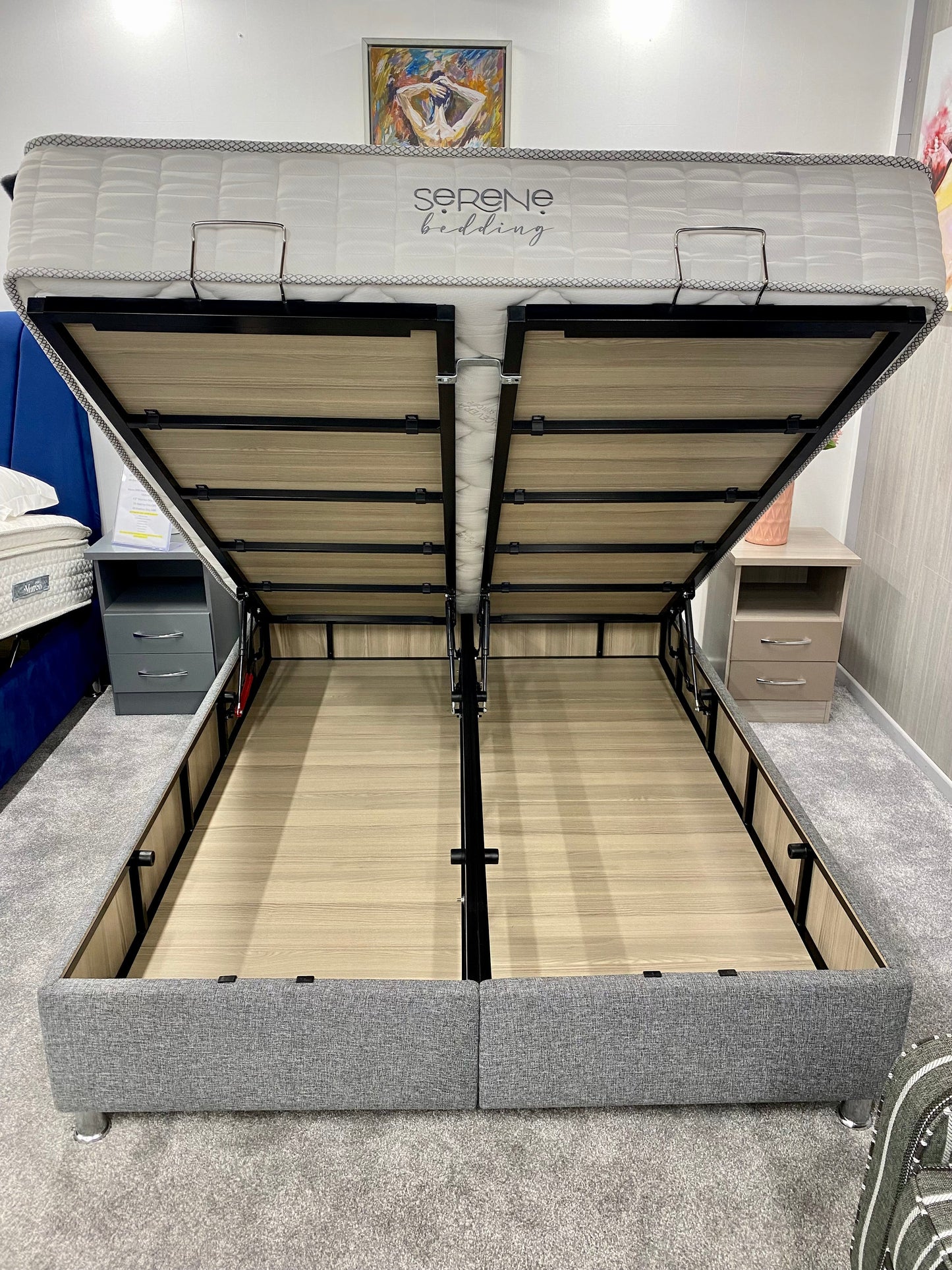 Kingsley Oslo Gas Lift Storage Beds - Premier Grey