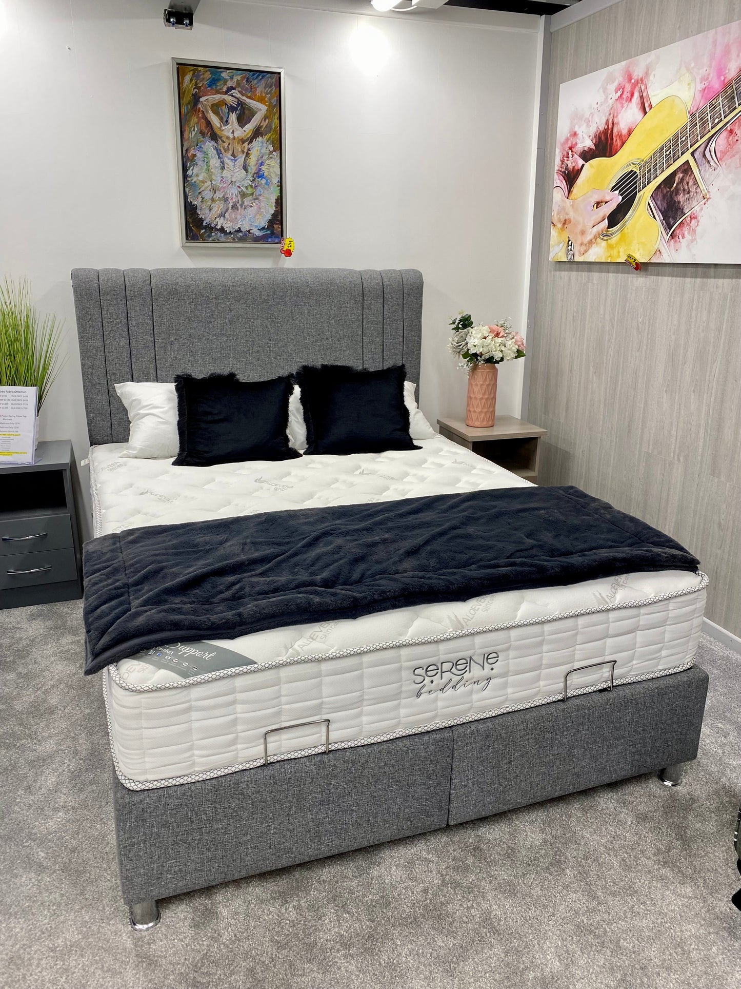 Kingsley Oslo Gas Lift Storage Beds - Premier Grey
