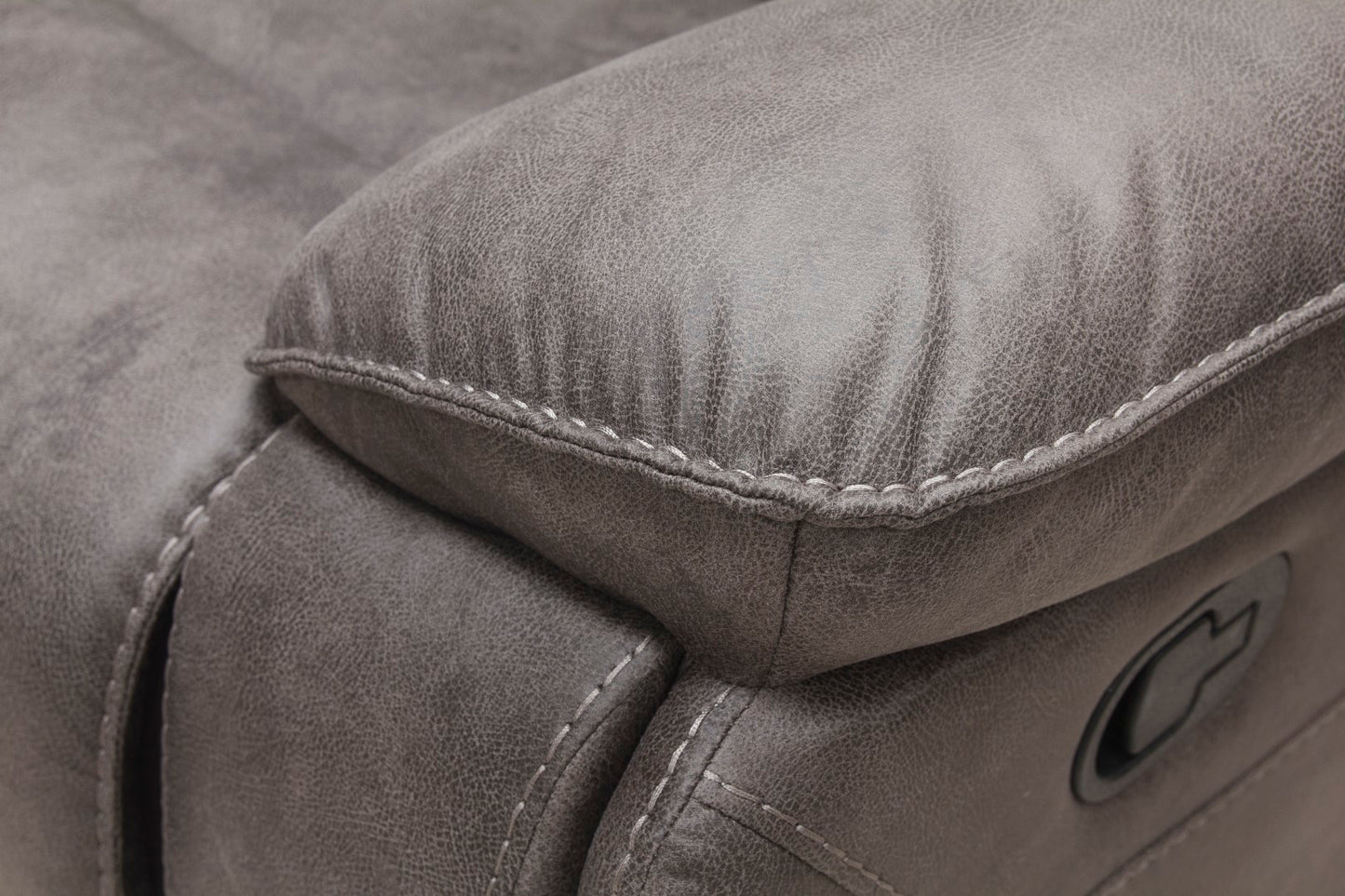 Estelle Grey Fabric Recliner Sofas
