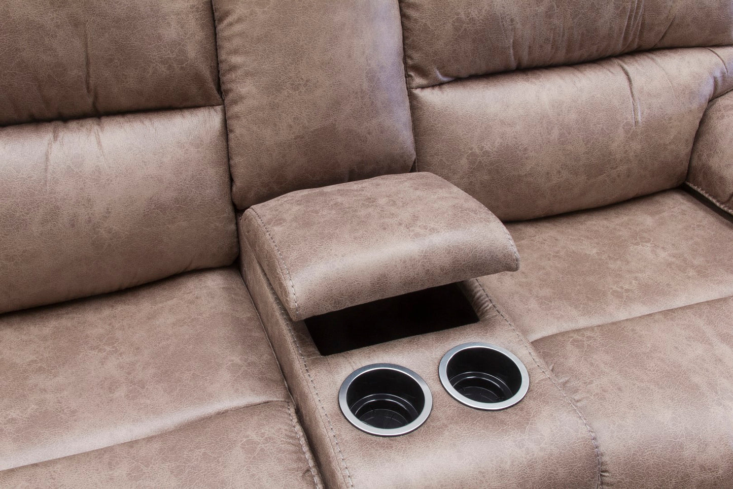 Estelle Sandstone Fabric Recliner Sofas