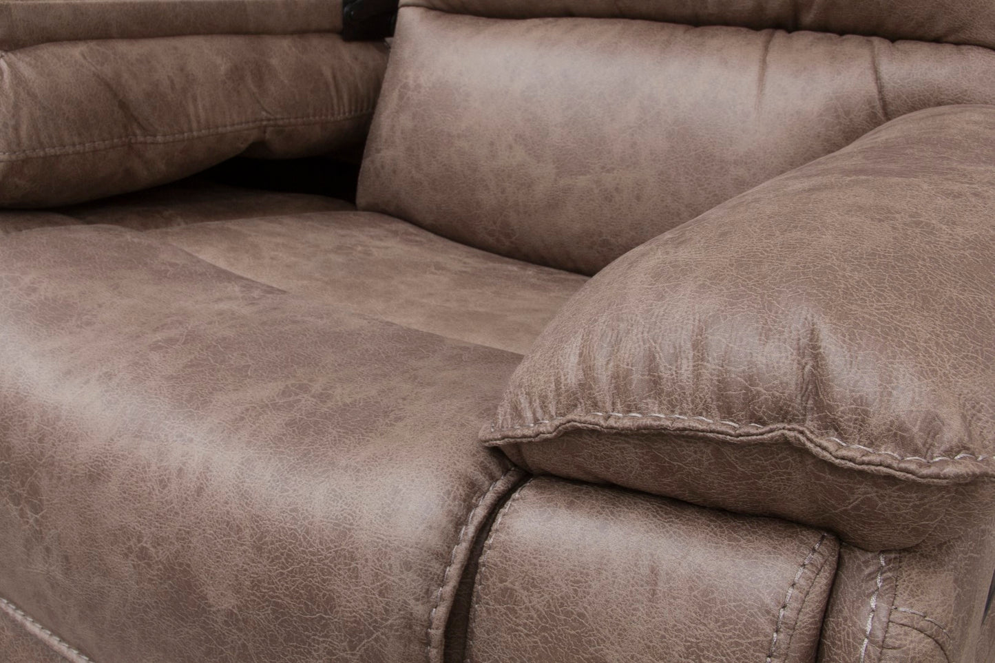 Estelle Sandstone Fabric Recliner Sofas