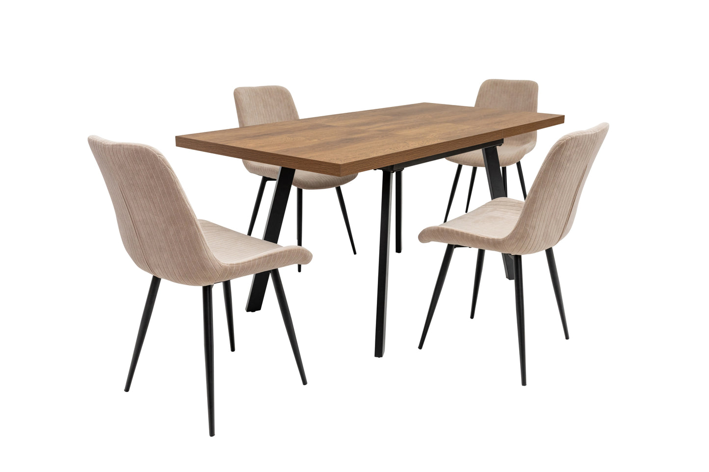 Ashbourne 1.2m Extending (+40cm) Dark Oak Dining Table