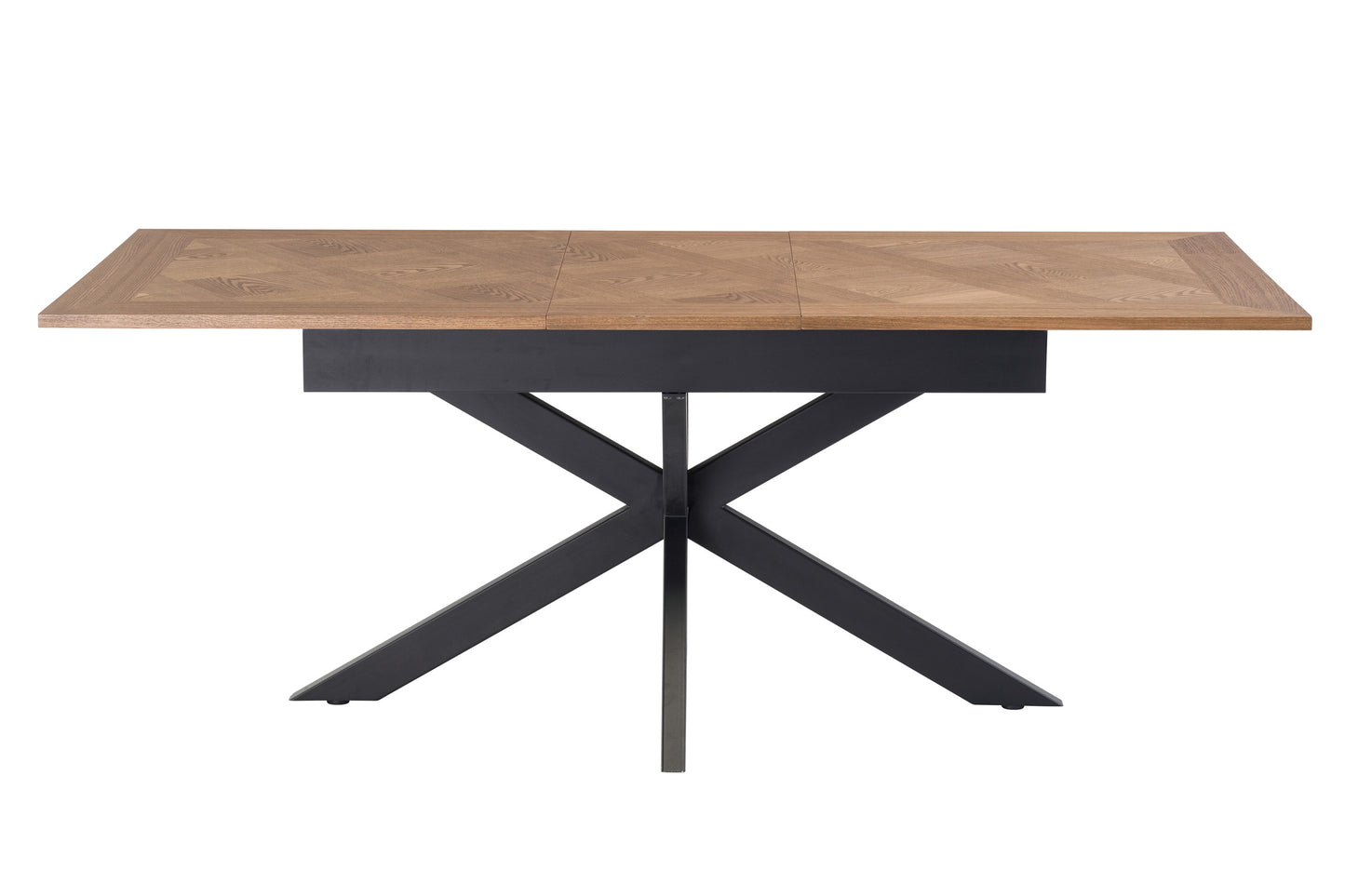 Oakley 1.6m Extending (+40cm) Oak Veneer Dining Table Set + Orbit Swivel Dining Chairs