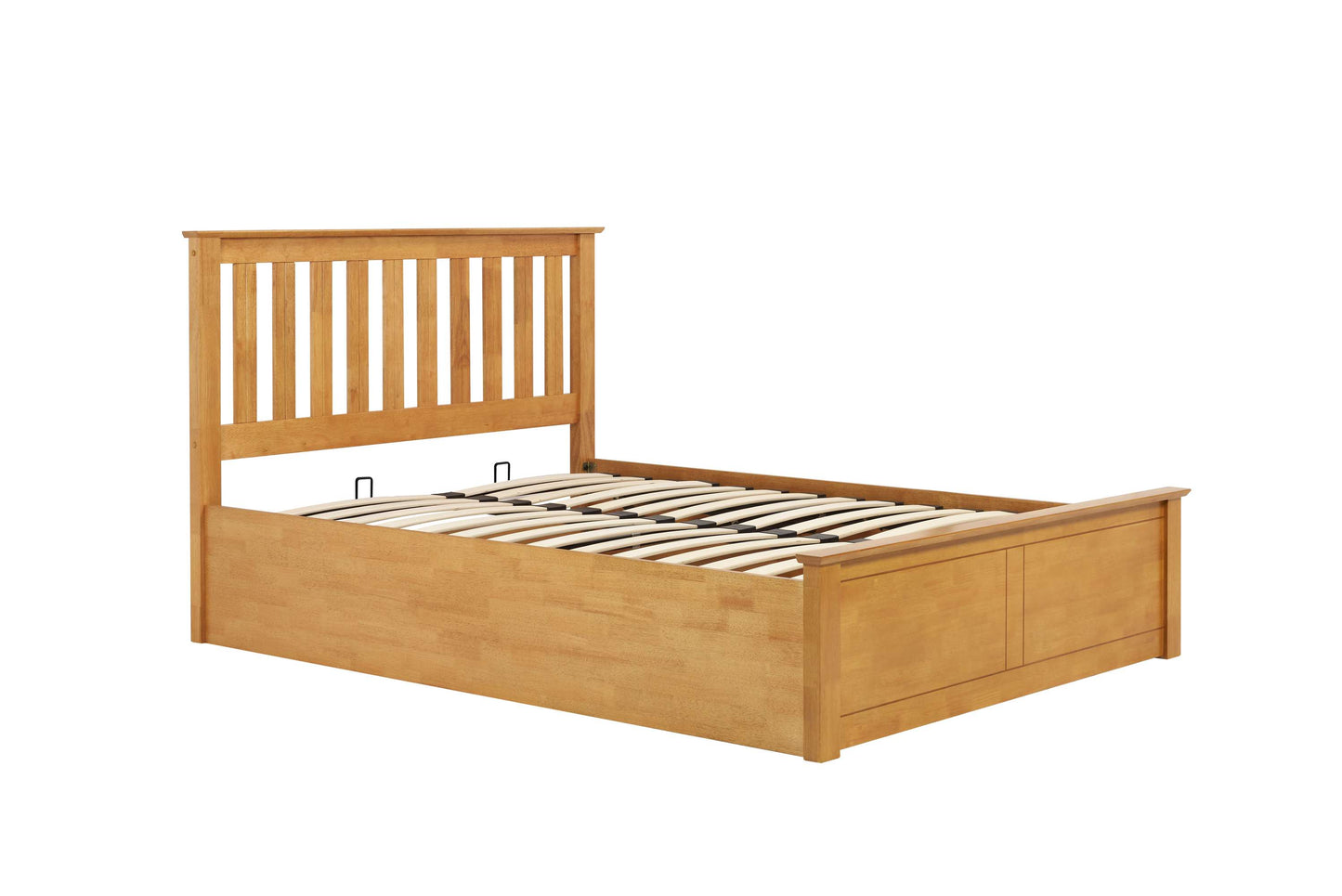 Phoenix Oak Ottoman Storage Bed