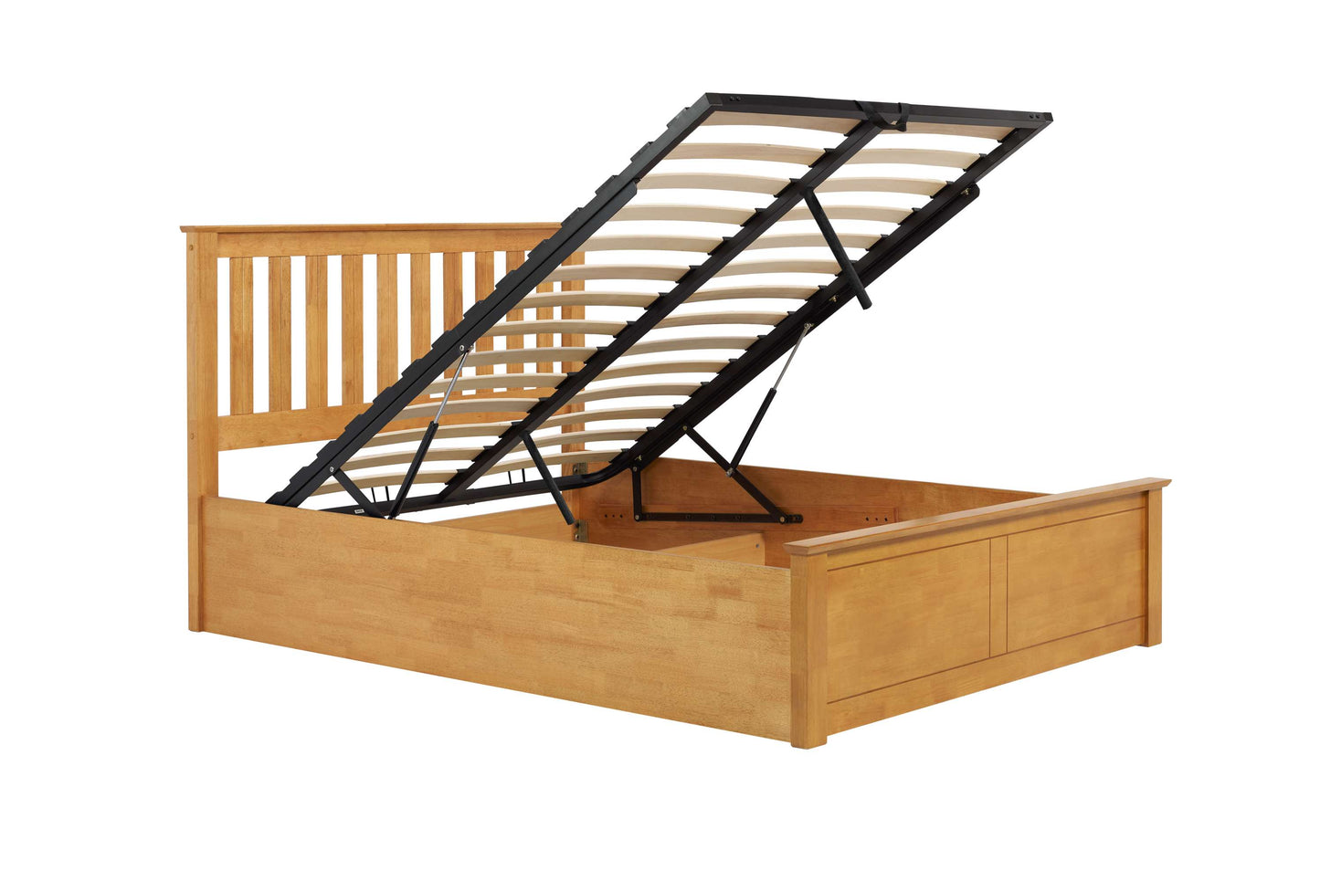 Phoenix Oak Ottoman Storage Bed
