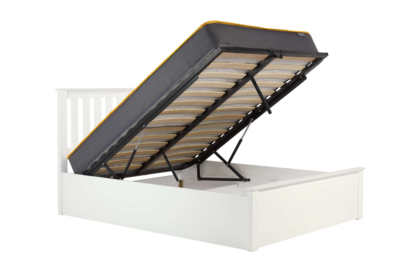 Phoenix White Ottoman Storage Bed
