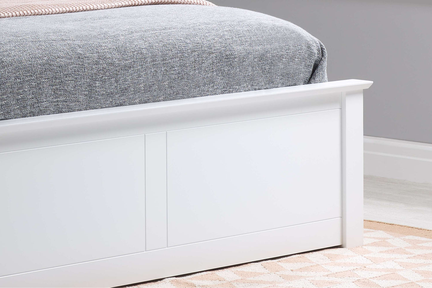 Phoenix White Ottoman Storage Bed