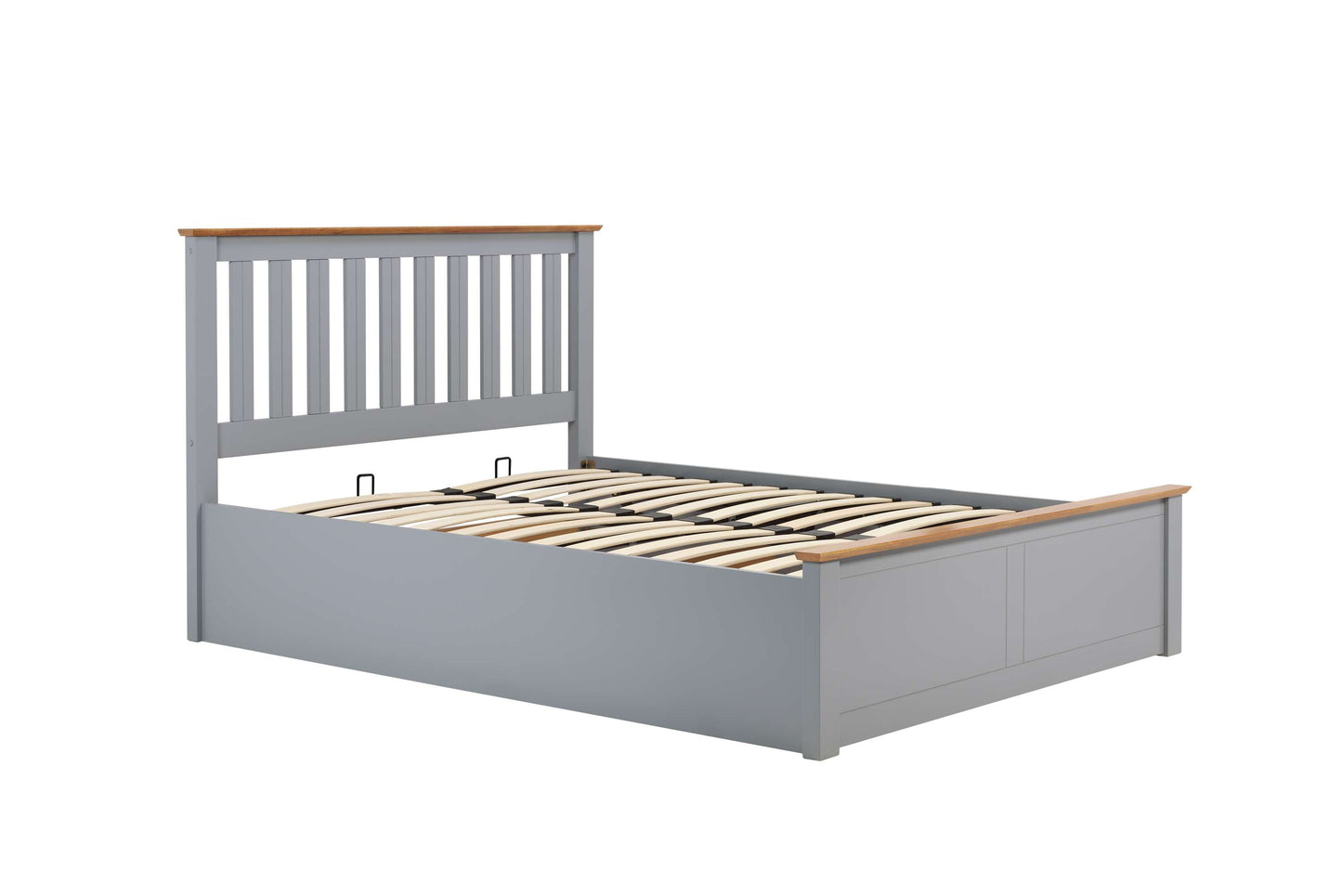 Phoenix Stone Grey Ottoman Storage Bed