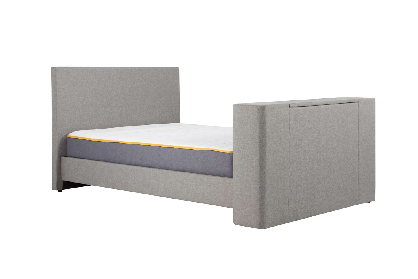 Plaza Grey Fabric TV Bed