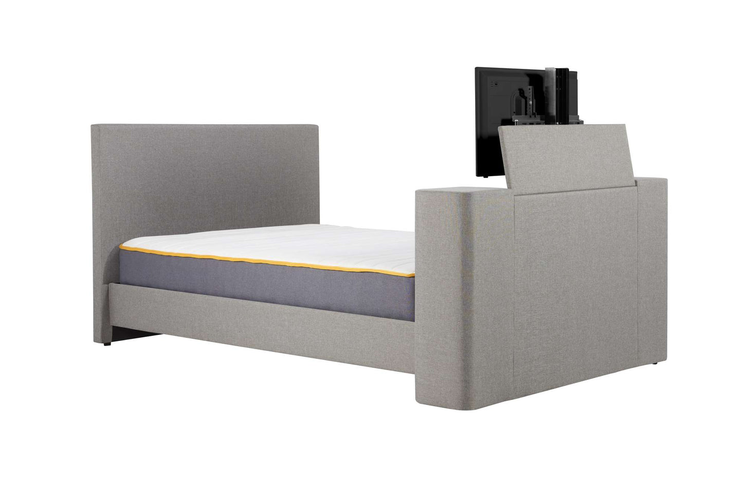 Plaza Grey Fabric TV Bed