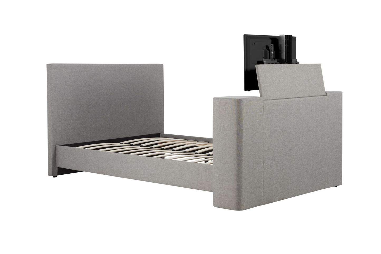 Plaza Grey Fabric TV Bed