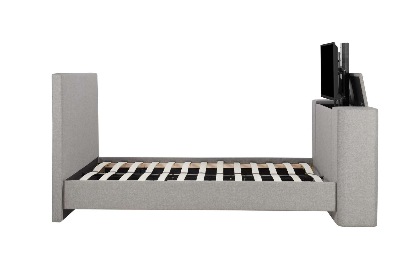 Plaza Grey Fabric TV Bed