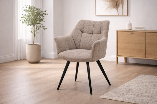 Willow Taupe Fabric Dining Chair
