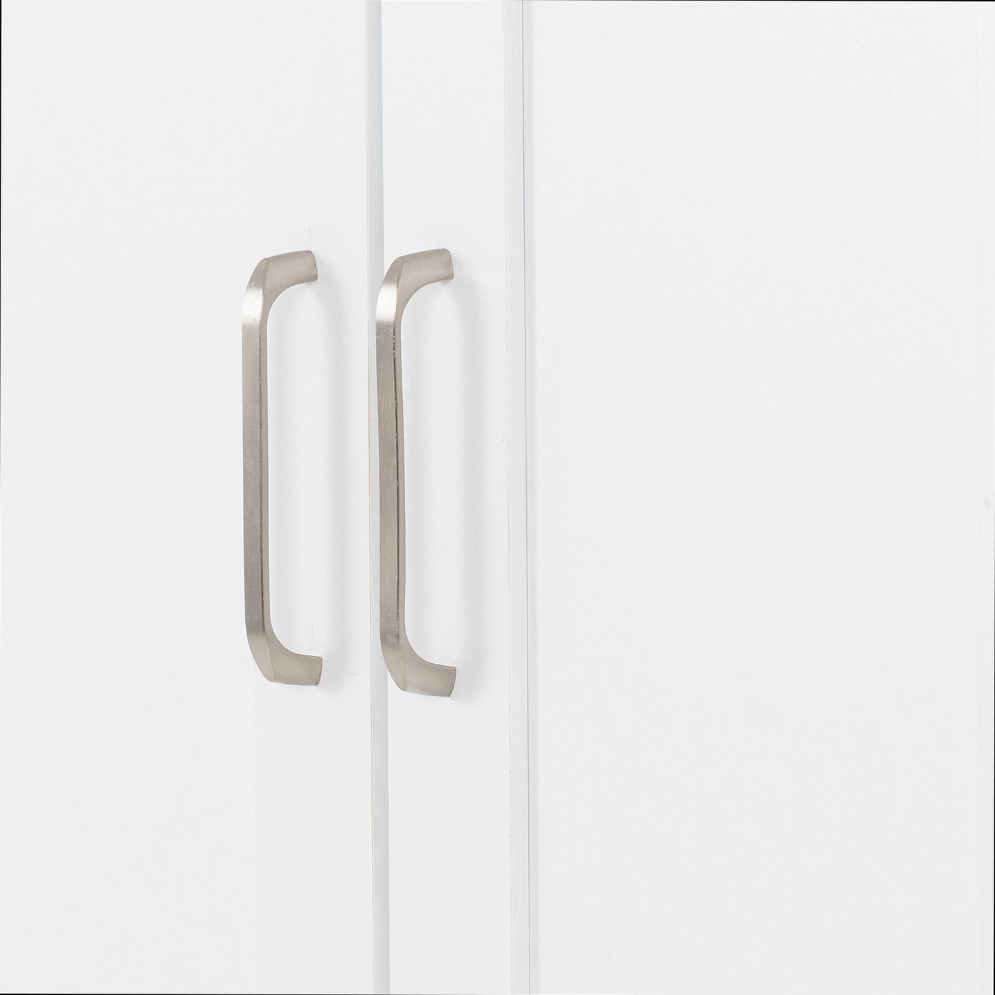 Portland Trio White/Grey/Oak Effect 2 Door Wardrobe Bedroom Set
