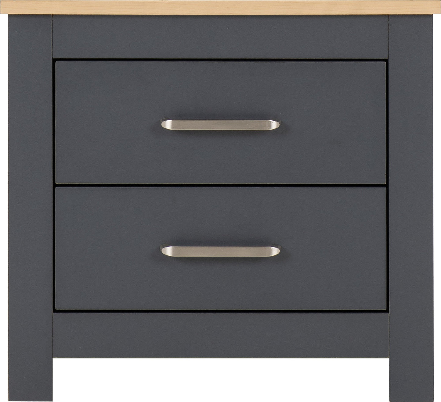 Portland Trio White/Grey/Oak Effect 2 Door Wardrobe Bedroom Set
