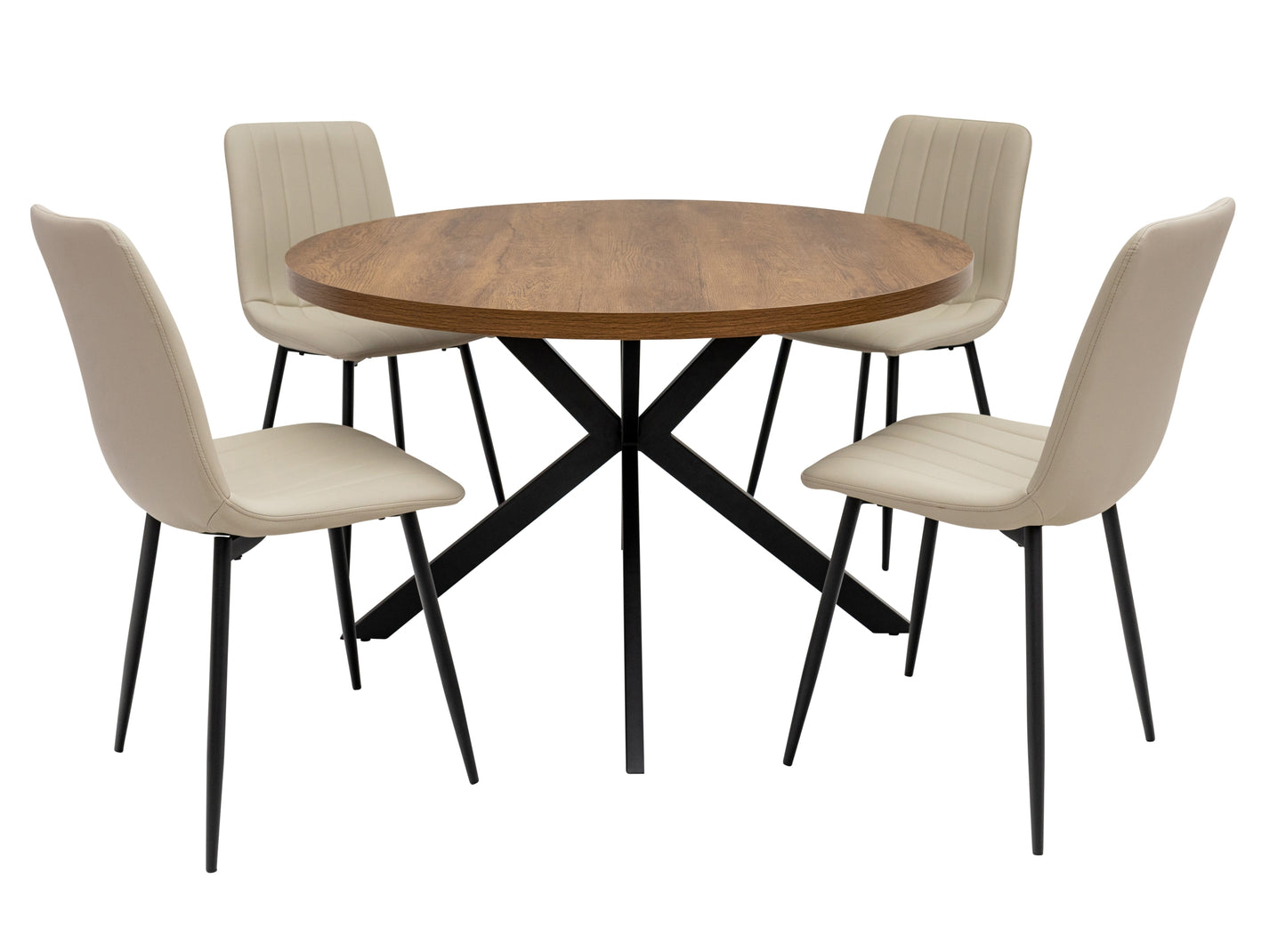 Ashbourne 1.2m Dark Oak Round Dining Table