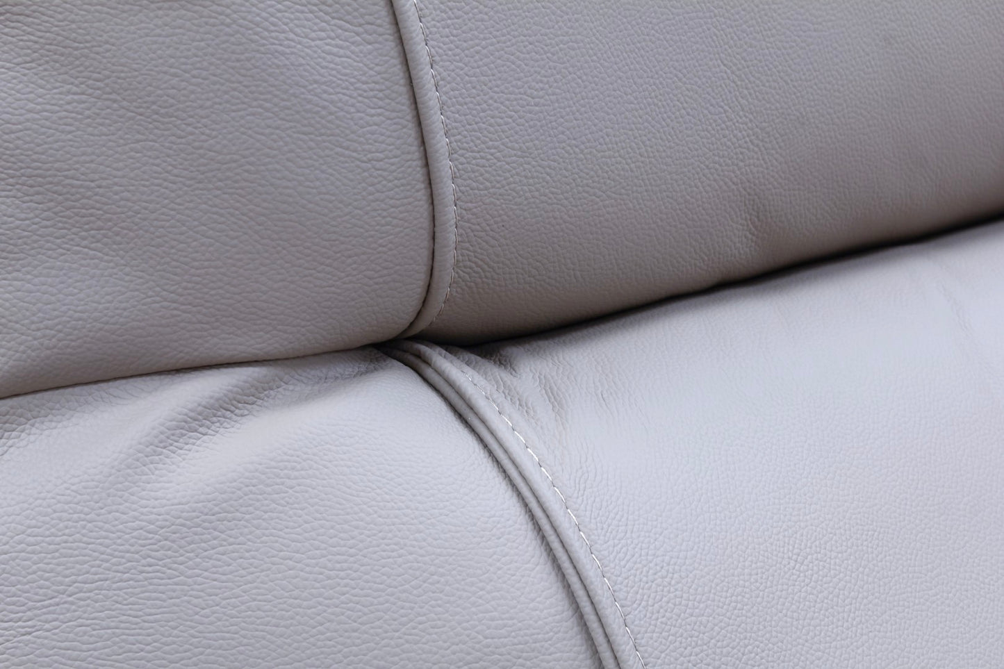 Pandora Half Leather Pearl Grey Recliner Sofas