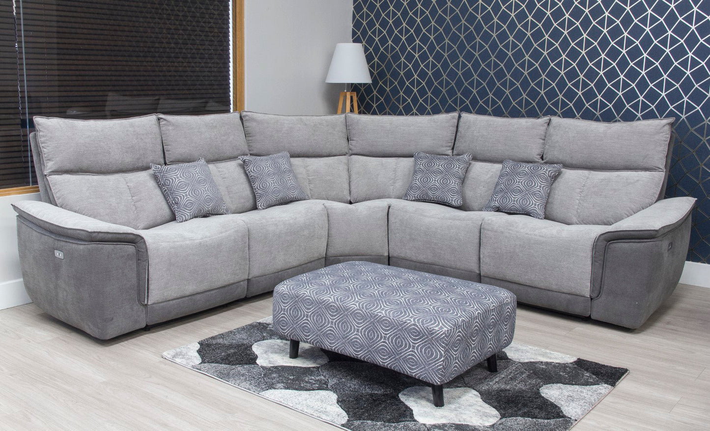 Poppy Footstool & Cushions Set
