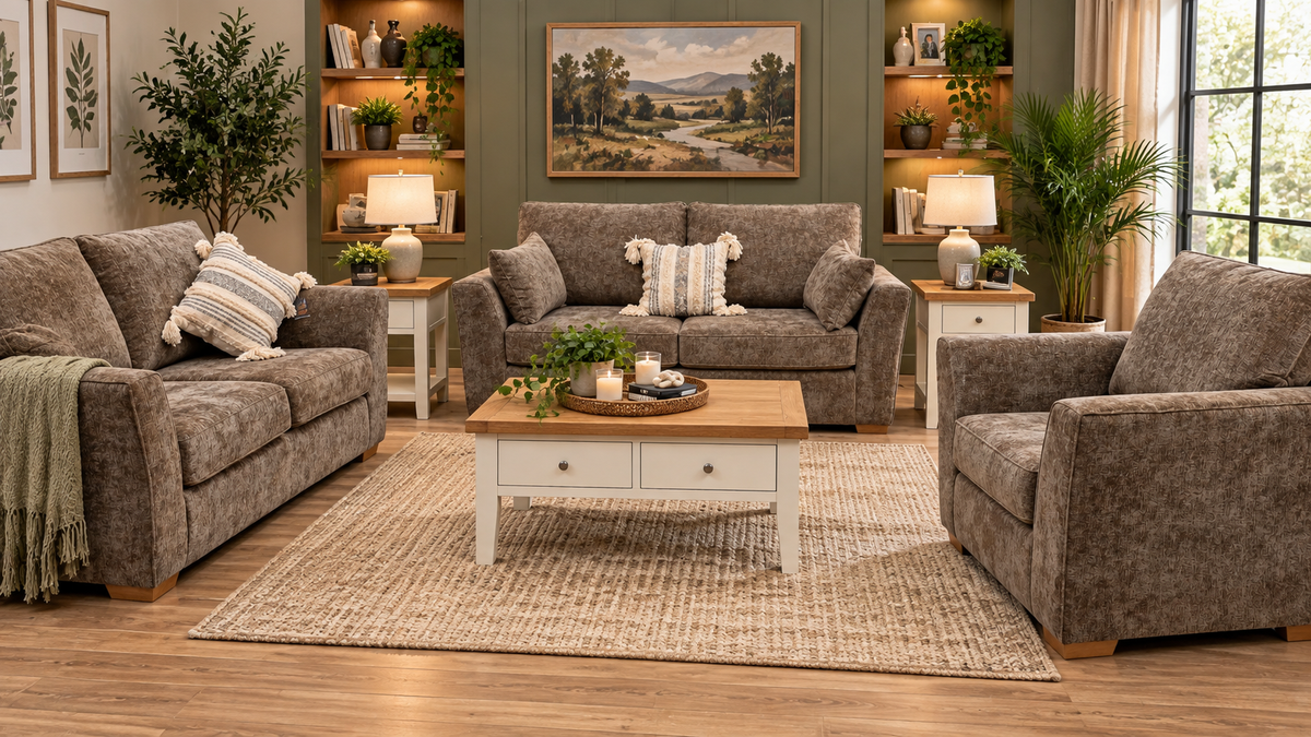 Regency Fabric 3+2+1 Seater Sofa - Handmade Locally