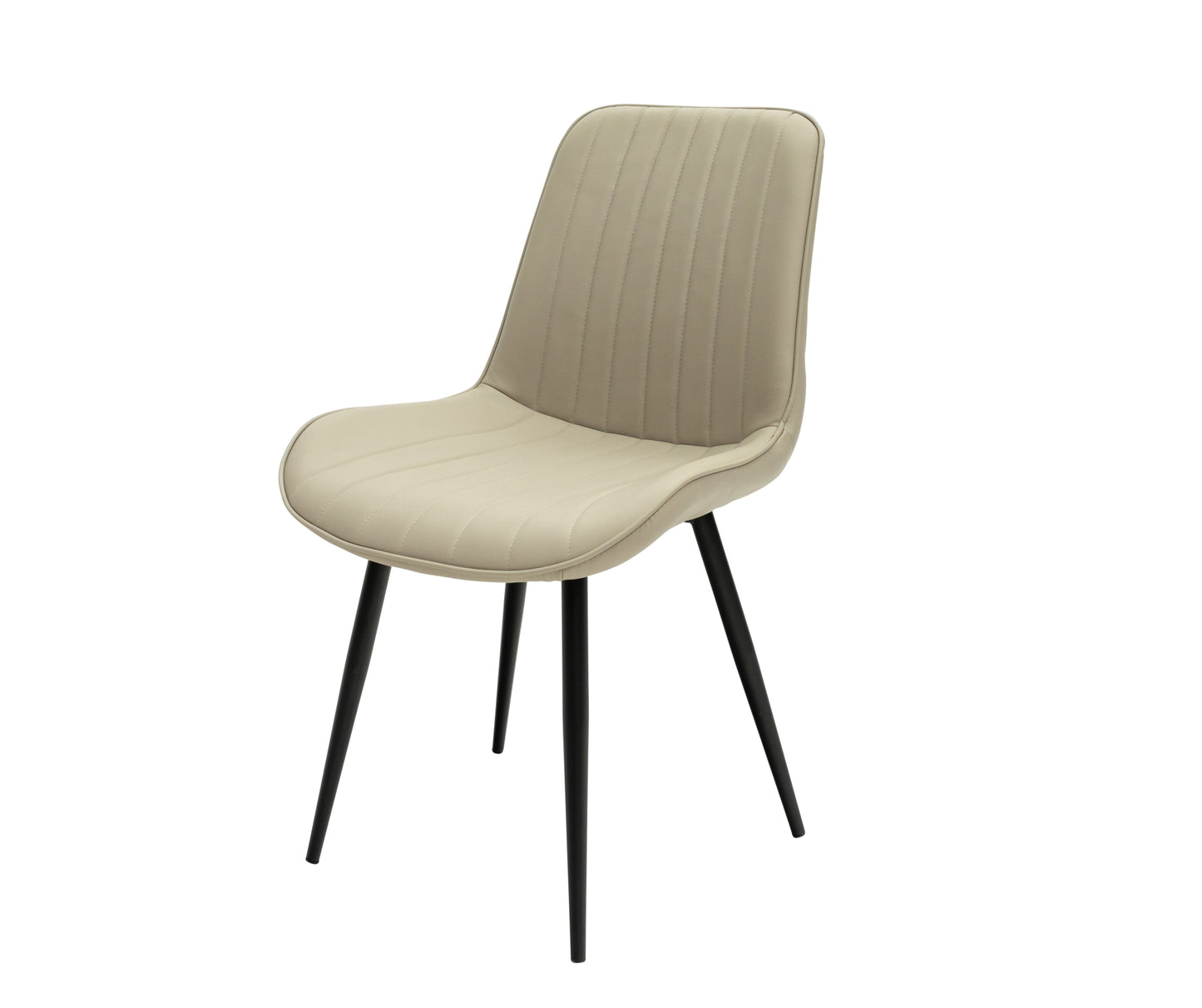 Prague Stone Faux Leather Dining Chair