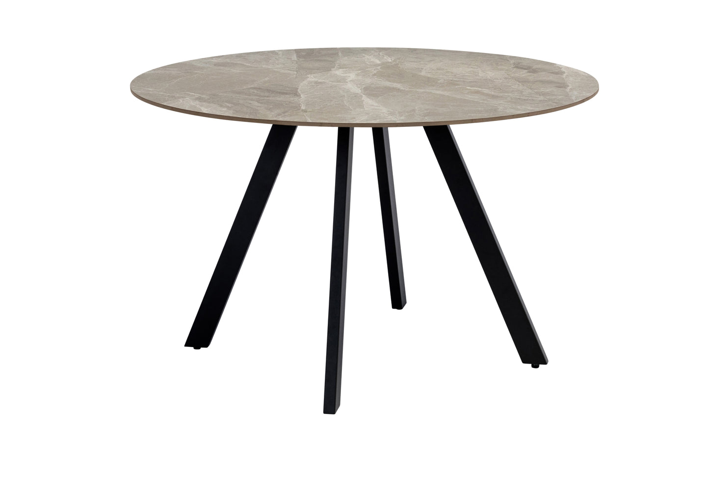 Genoa 1.1m Grey Stone Round Dining Table