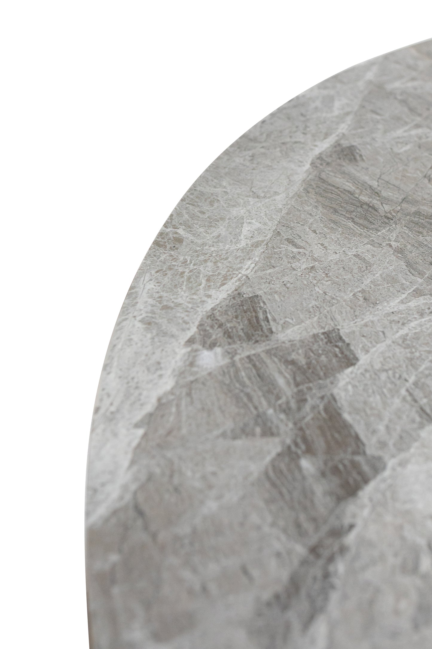 Genoa 1.1m Grey Stone Round Dining Table