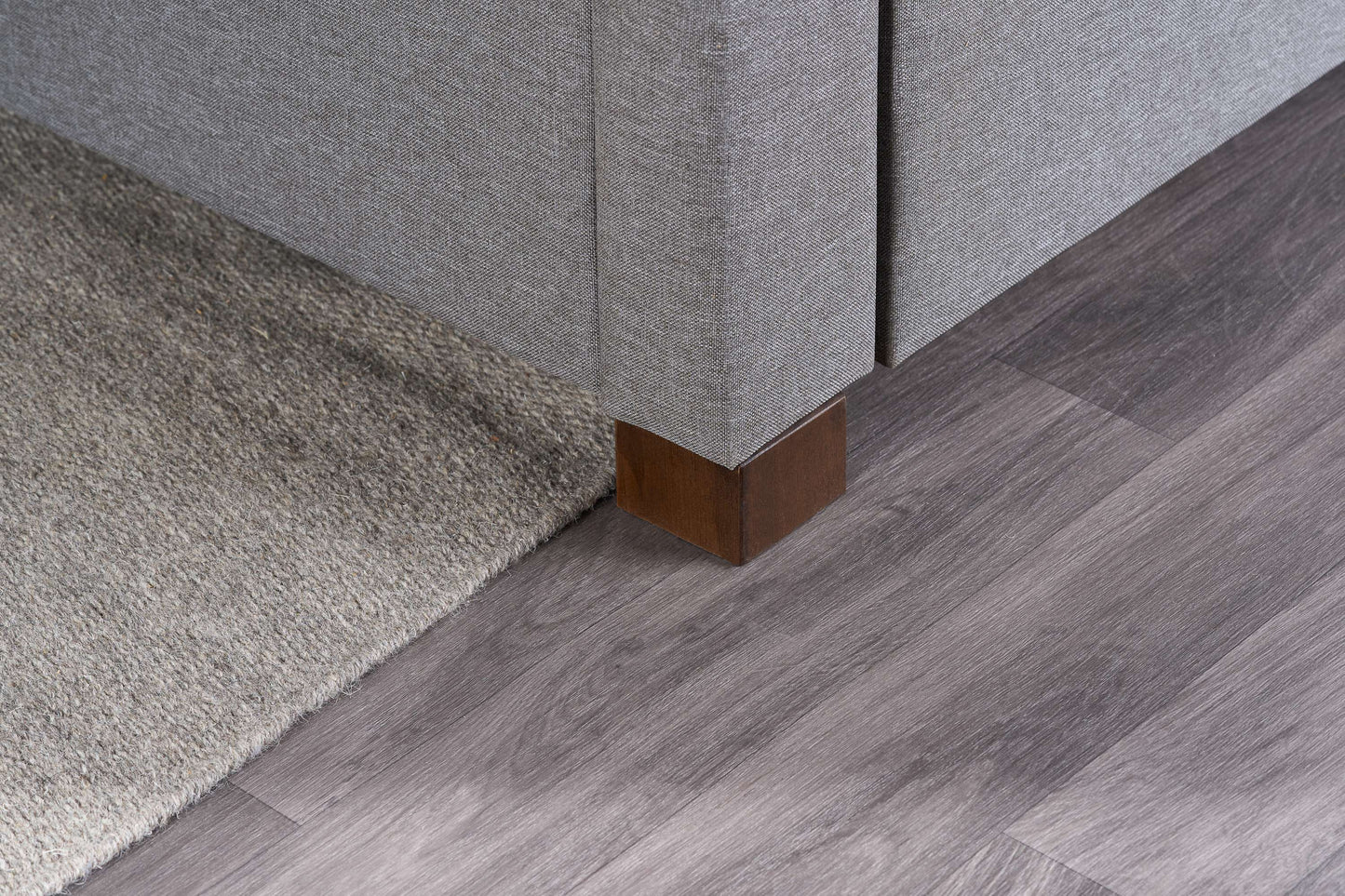 Shelby Grey Fabric Bed