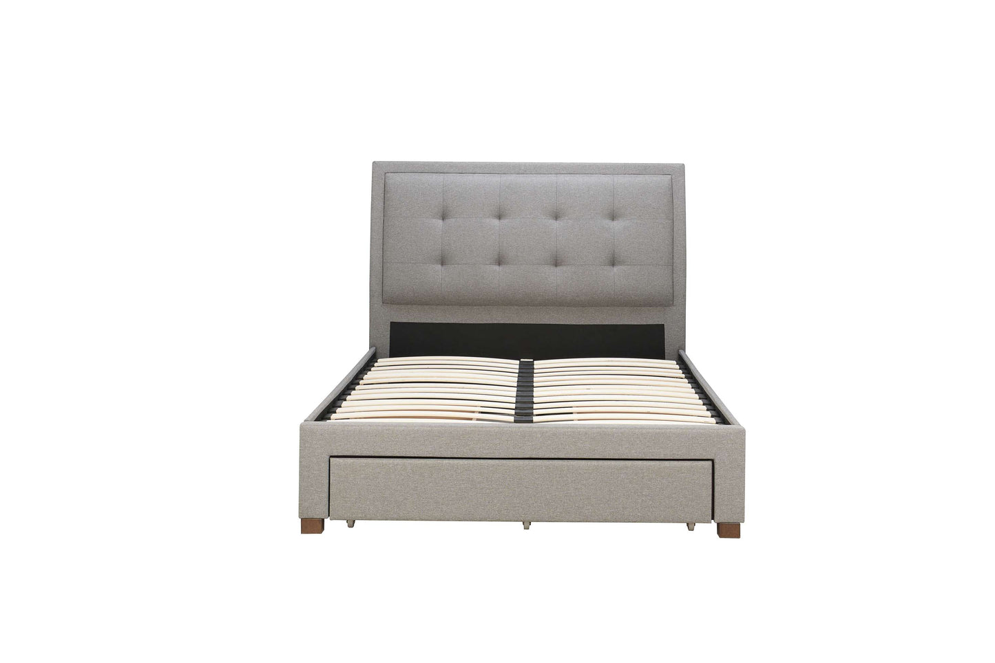 Shelby Grey Fabric Bed