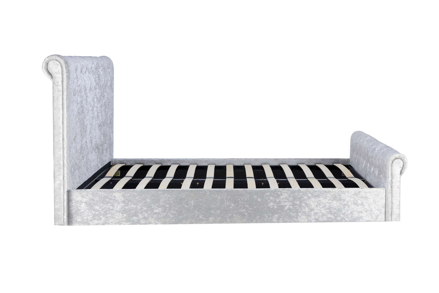Sienna Light Grey Side lift Ottoman Storage Bed