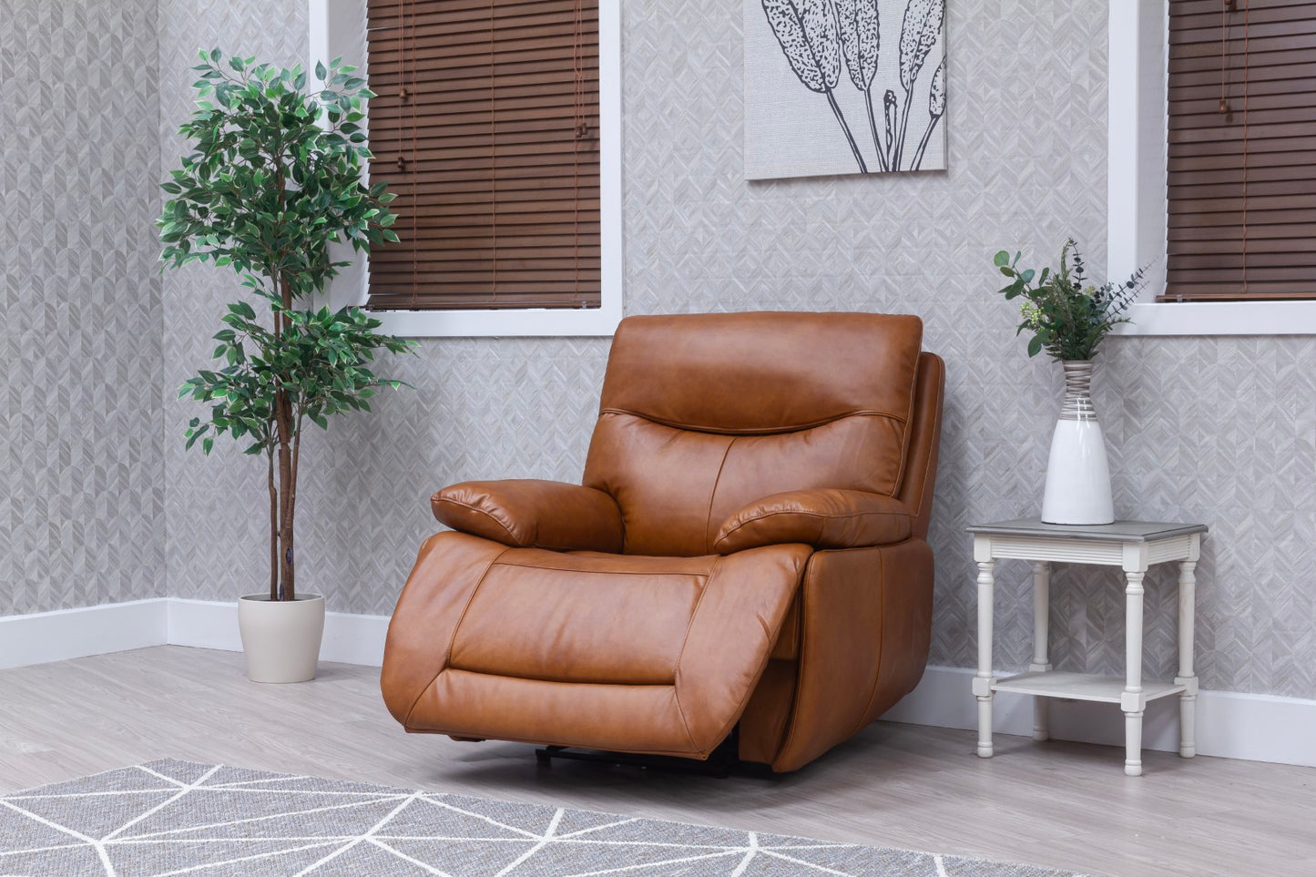 Sirocco Full Leather Saddle Power Reclining Sofas
